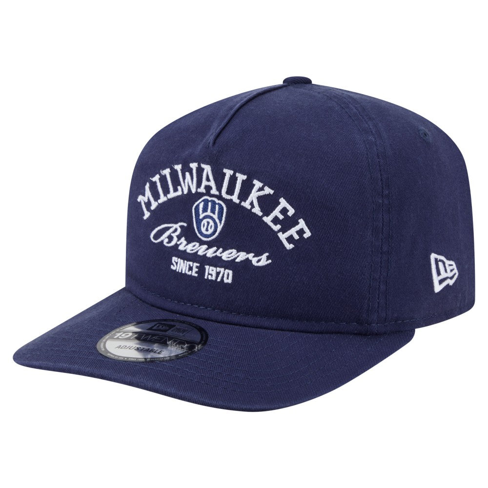 Milwaukee Brewers New Era Stacked 19TWENTY Adjustable Hat - MLB
