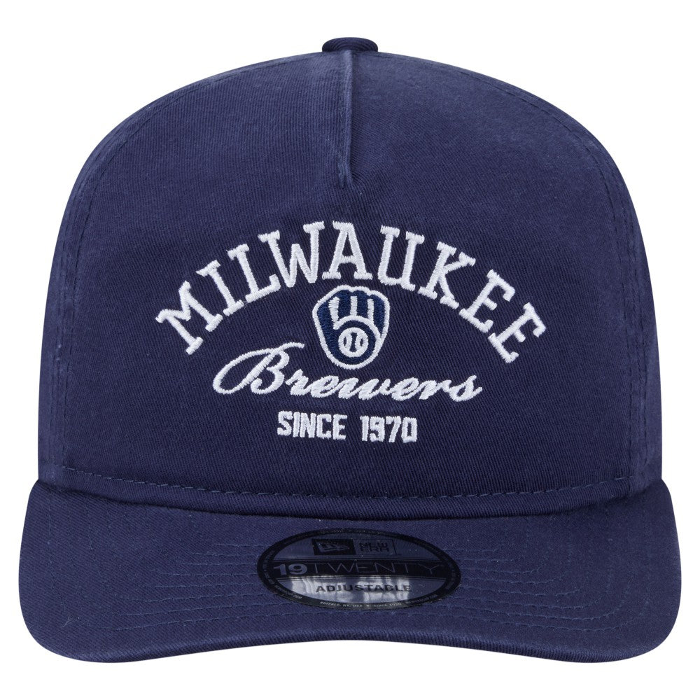 Milwaukee Brewers New Era Stacked 19TWENTY Adjustable Hat - MLB