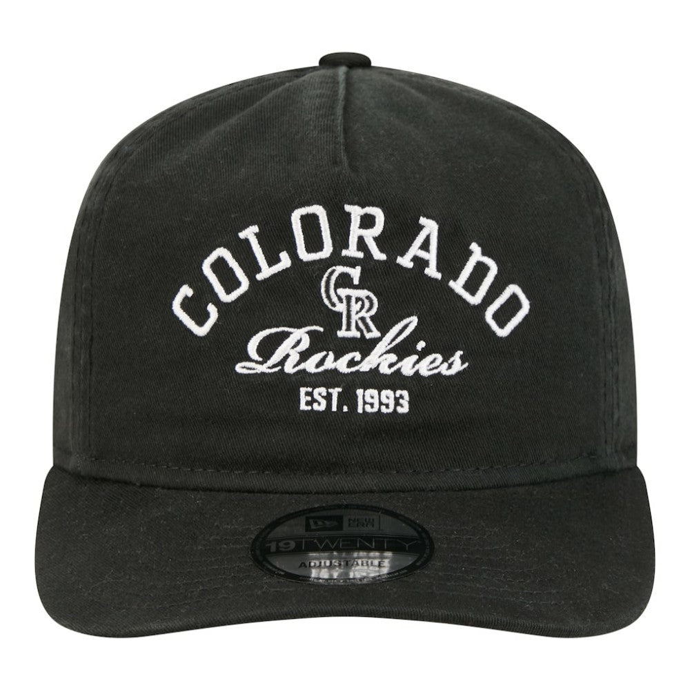 Colorado Rockies New Era Stacked 19TWENTY Adjustable Hat - MLB
