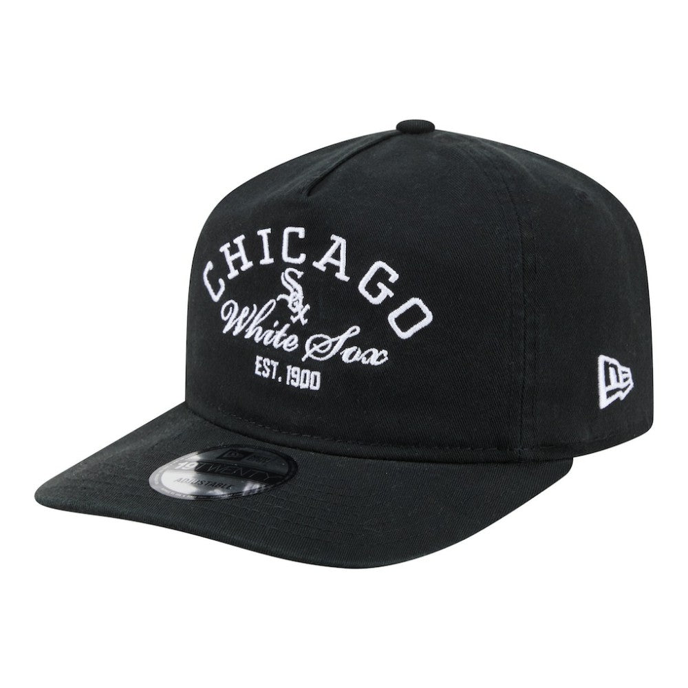 Chicago White Sox New Era Stacked 19TWENTY Adjustable Hat - MLB
