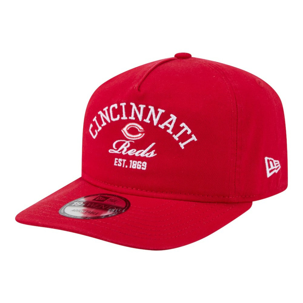Cincinnati Reds New Era Stacked 19TWENTY Adjustable Hat - MLB