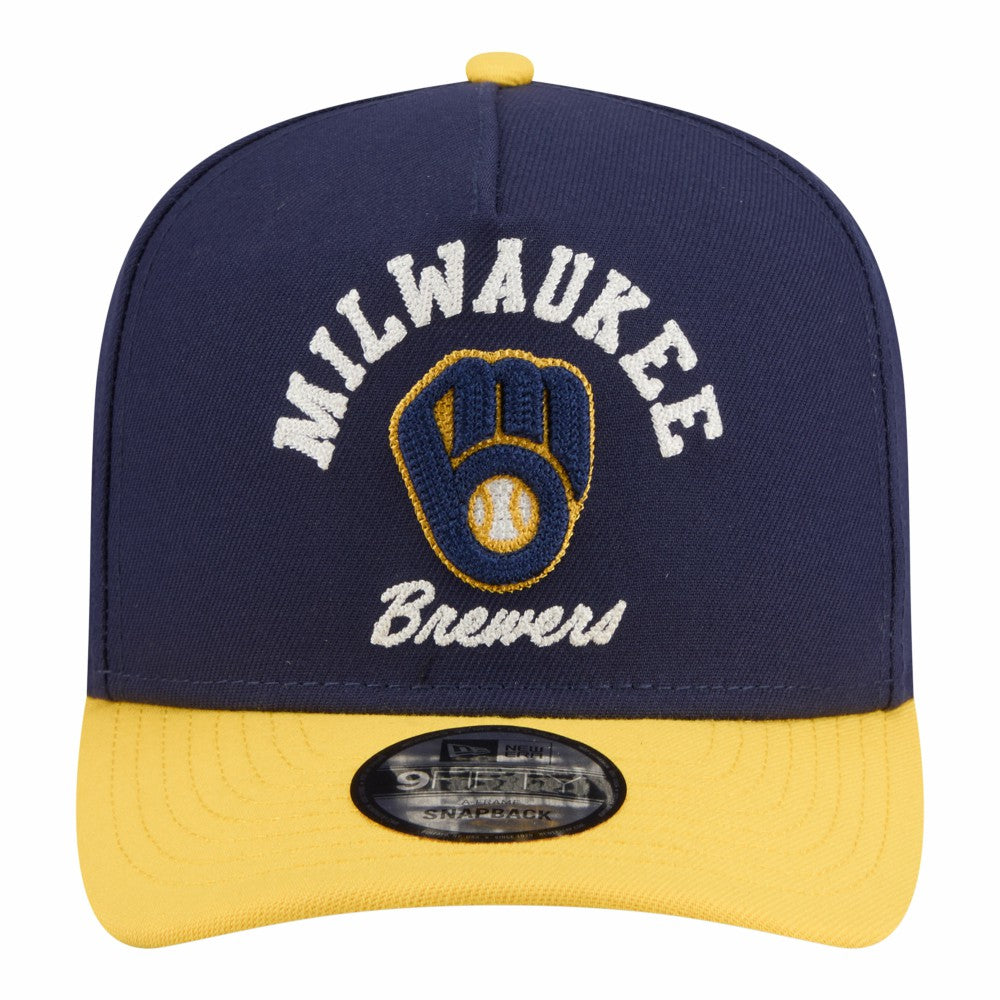 Milwaukee Brewers New Era Arched A-Frame 9FIFTY Adjustable Hat - MLB