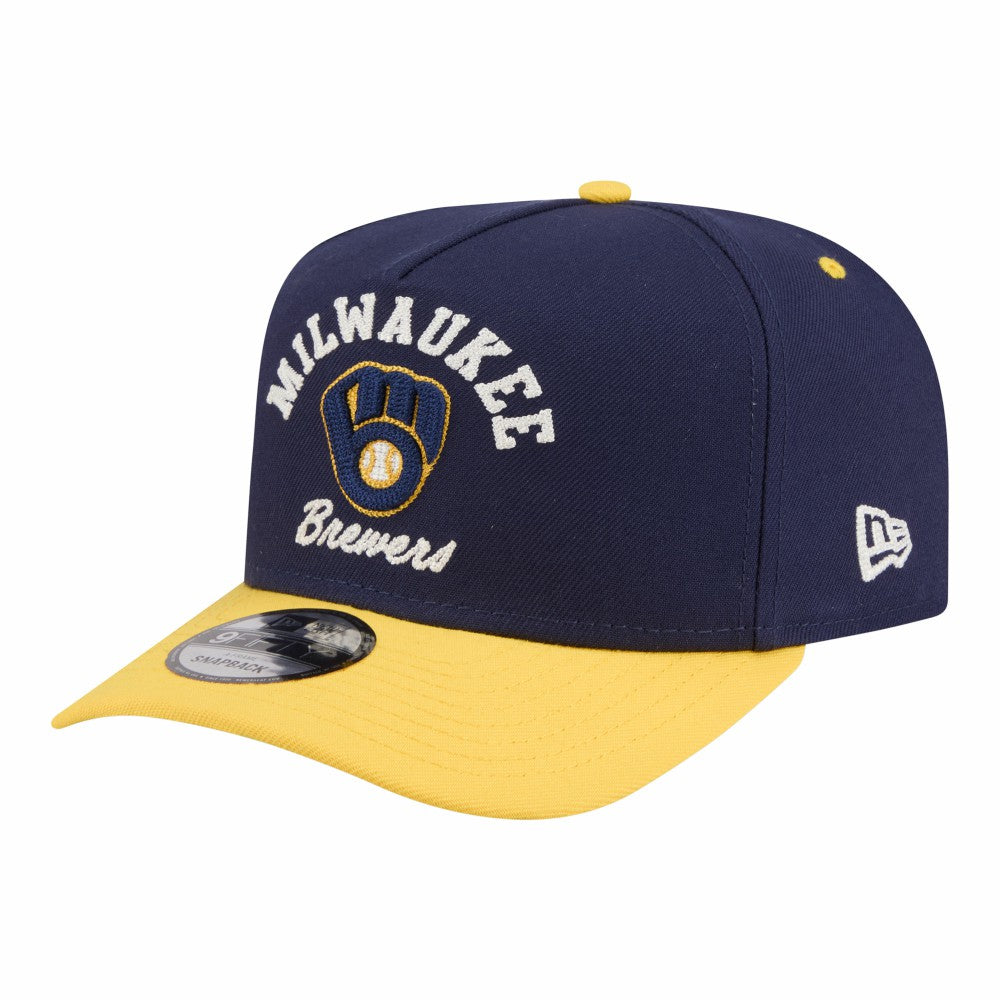 Milwaukee Brewers New Era Arched A-Frame 9FIFTY Adjustable Hat - MLB