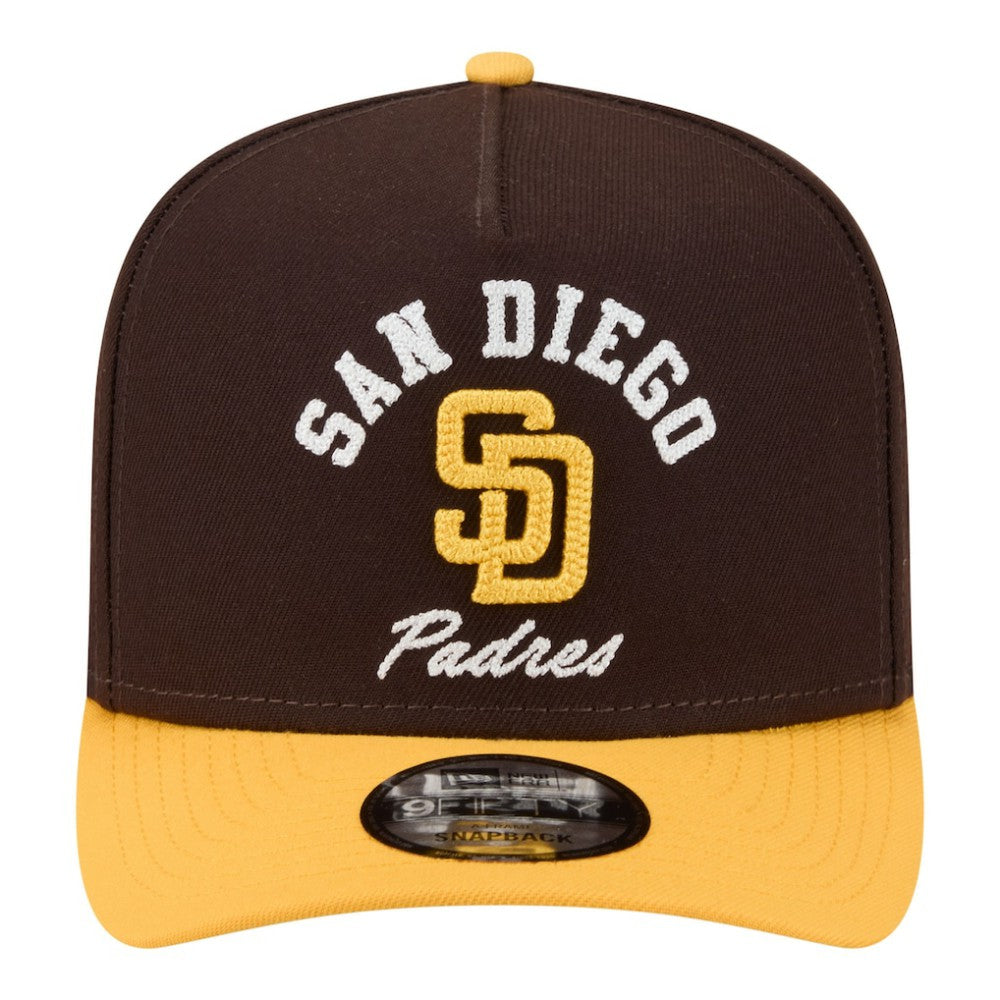 San Diego Padres New Era Arched A-Frame 9FIFTY Adjustable Hat - MLB
