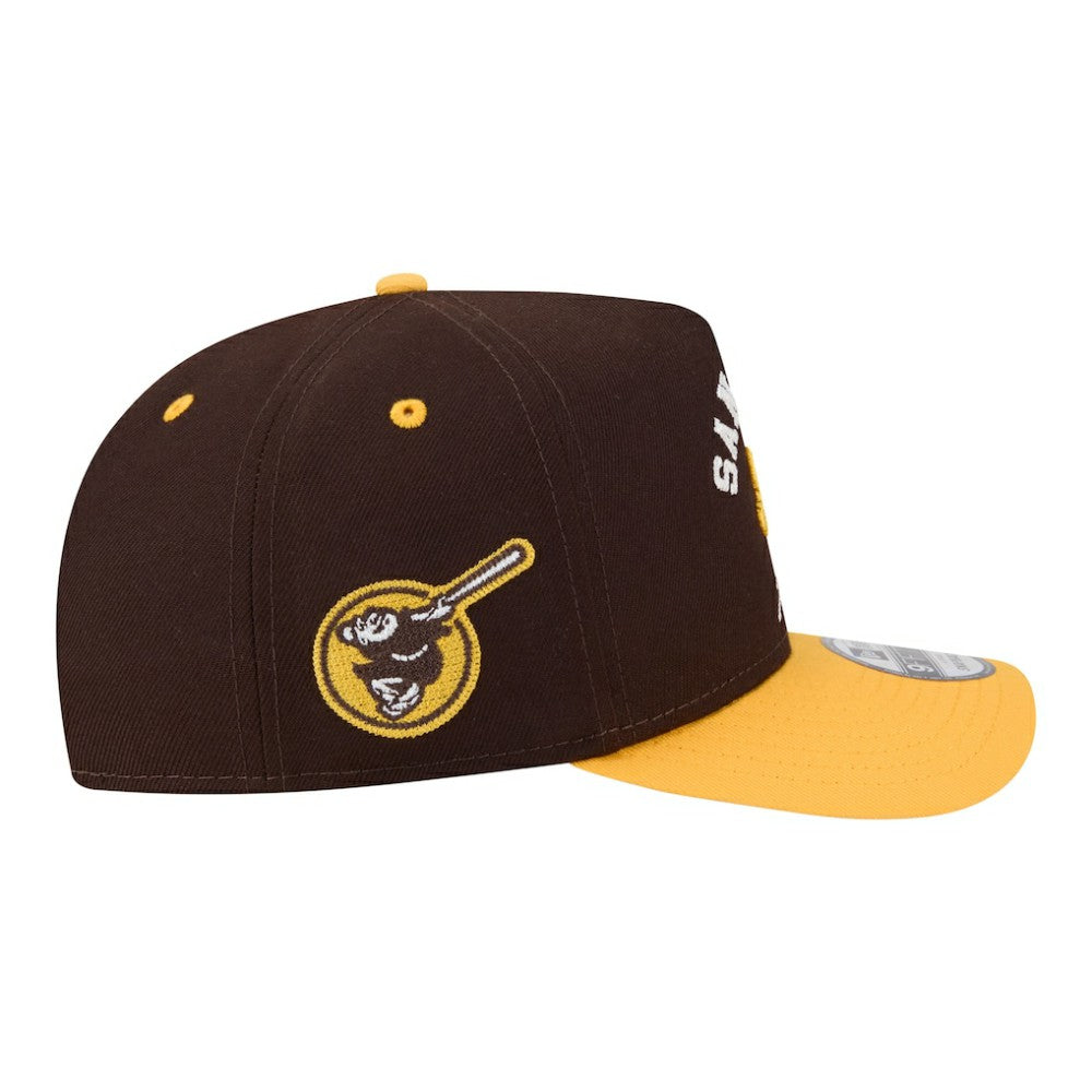 San Diego Padres New Era Arched A-Frame 9FIFTY Adjustable Hat - MLB