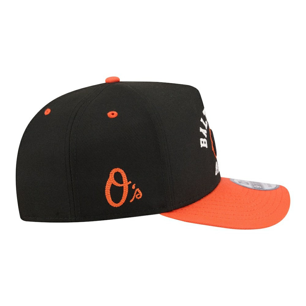 Baltimore Orioles New Era Arched A-Frame 9FIFTY Adjustable Hat - MLB