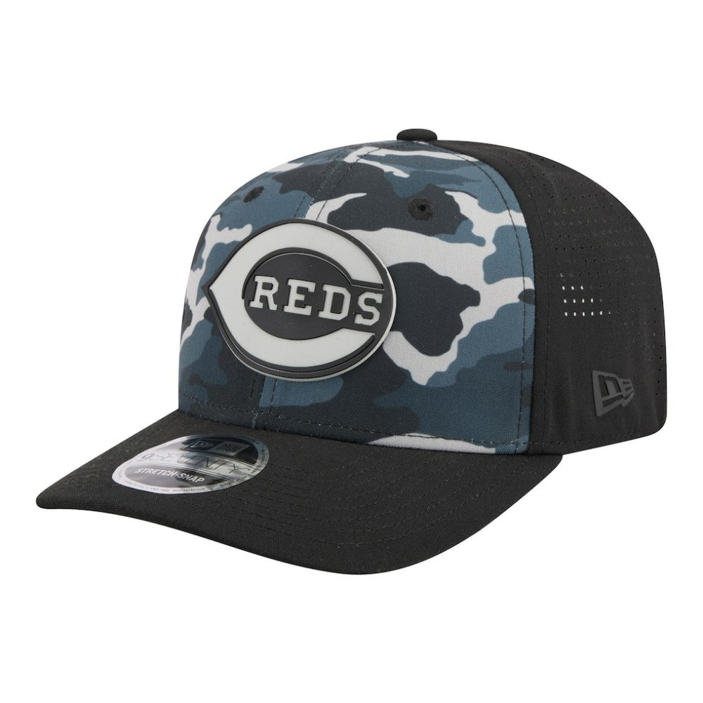 Cincinnati Reds New Era Tonal Camo 9SEVENTY Stretch-Snap Hat - MLB