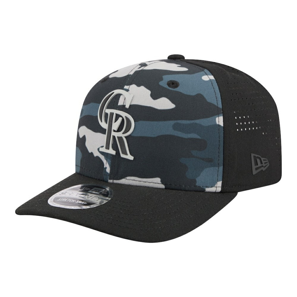 Colorado Rockies New Era Tonal Camo 9SEVENTY Stretch-Snap Hat - MLB