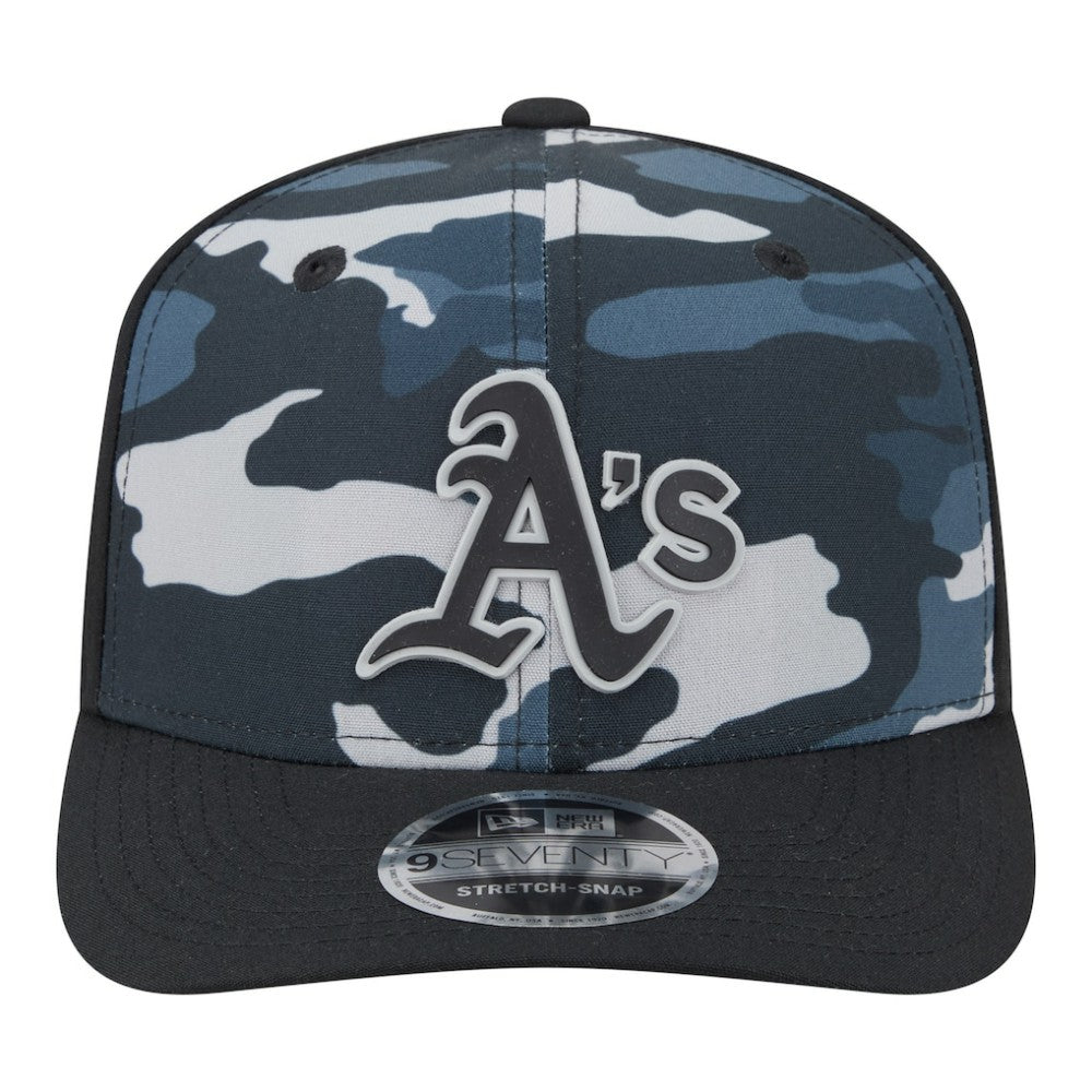 Athletics New Era Tonal Camo 9SEVENTY Stretch-Snap Hat - MLB