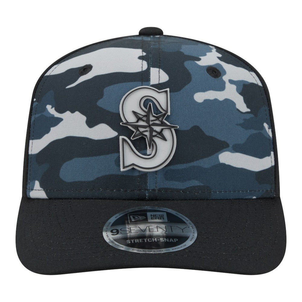 Seattle Mariners New Era Tonal Camo 9SEVENTY Stretch-Snap Hat - MLB