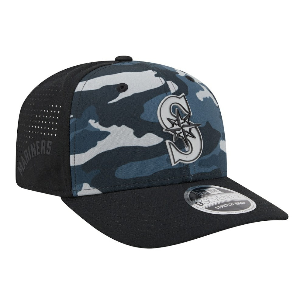 Seattle Mariners New Era Tonal Camo 9SEVENTY Stretch-Snap Hat - MLB