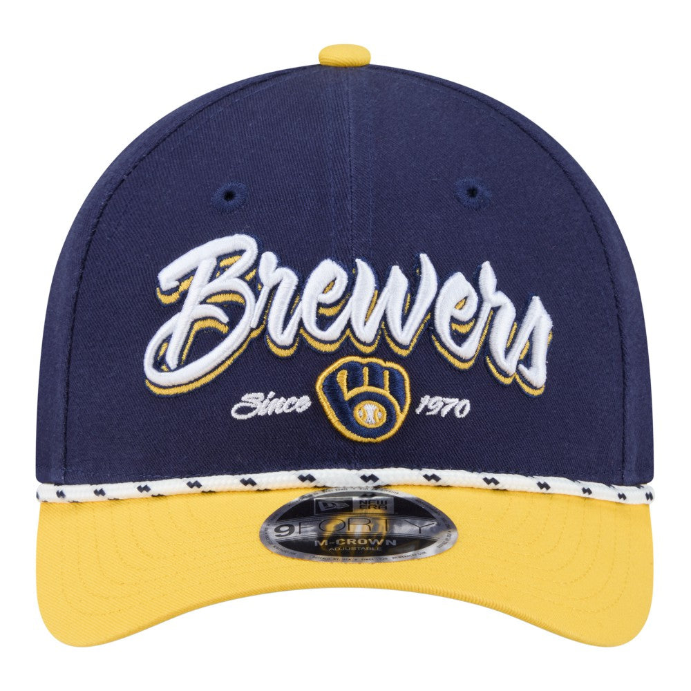 Milwaukee Brewers New Era Team Loyal 9FORTY M-Crown Adjustable Hat - MLB