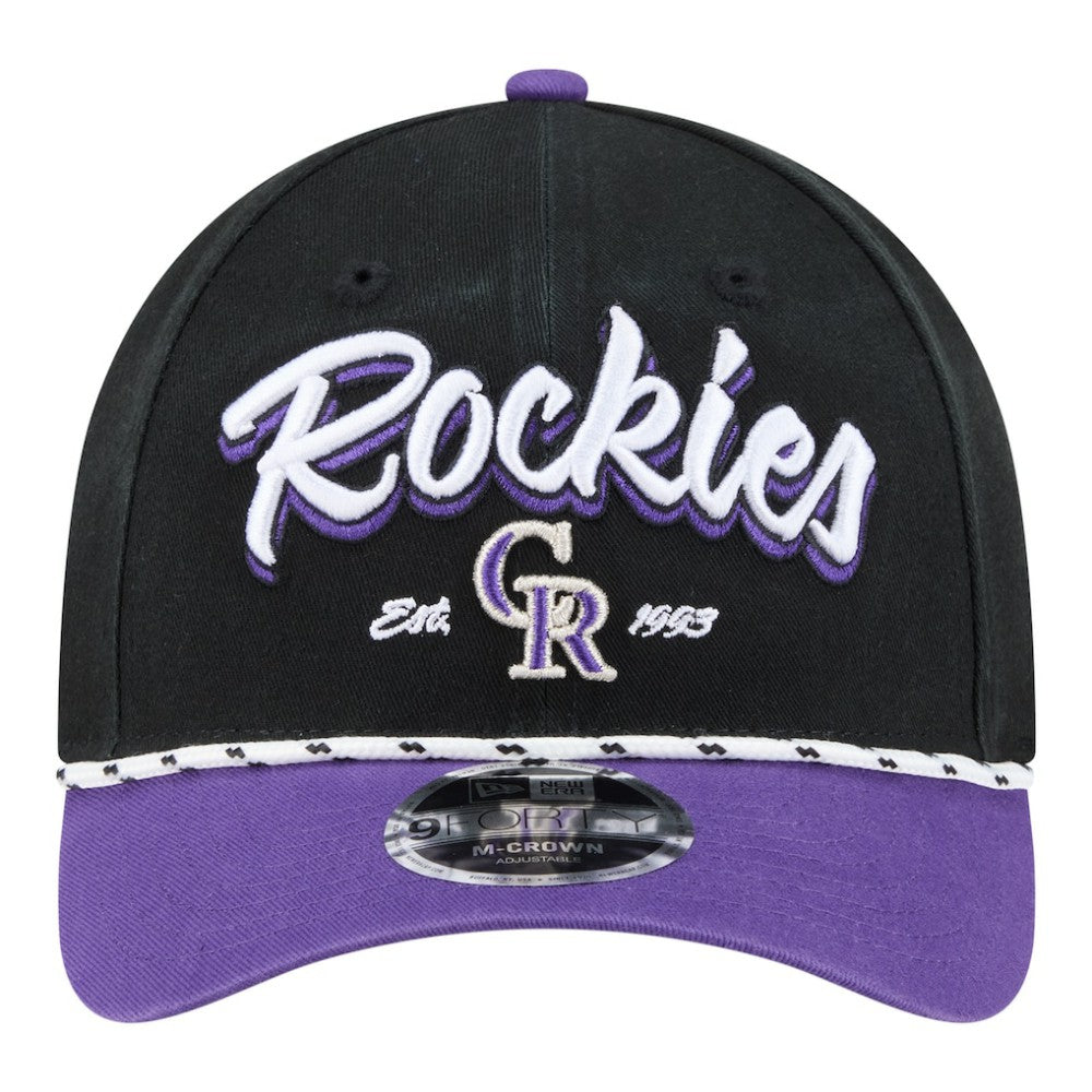 Colorado Rockies New Era Team Loyal 9FORTY M-Crown Adjustable Hat - MLB