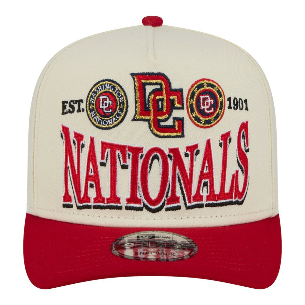 Washington Nationals New Era Throwback Tri-Hit A-Frame 9FIFTY Adjustable Hat - MLB