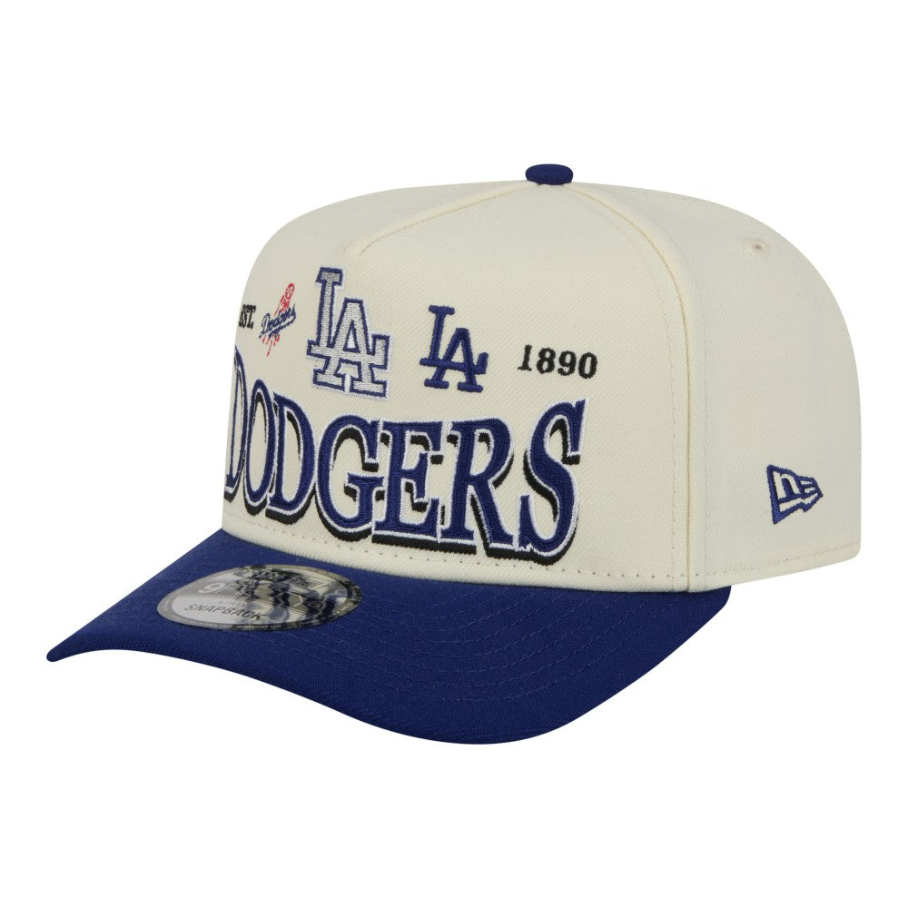 Los Angeles Dodgers New Era Throwback Tri-Hit A-Frame 9FIFTY Adjustable Hat - MLB