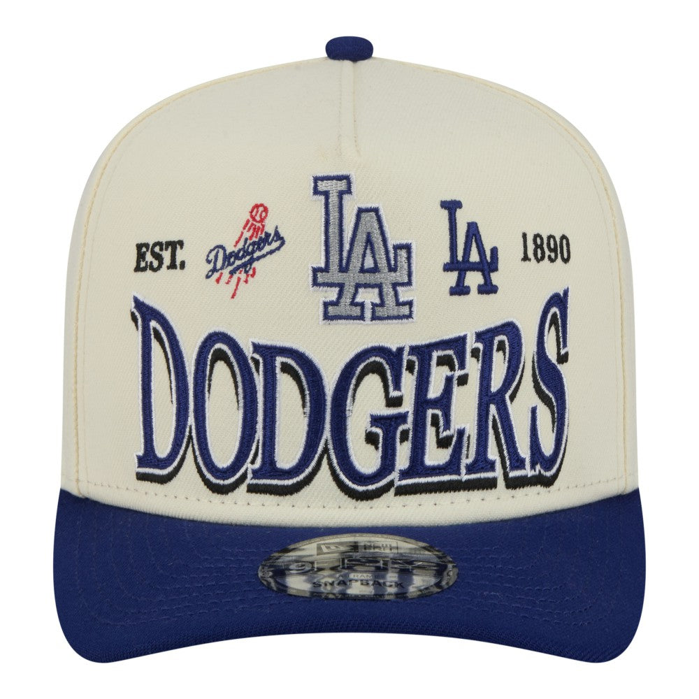 Los Angeles Dodgers New Era Throwback Tri-Hit A-Frame 9FIFTY Adjustable Hat - MLB