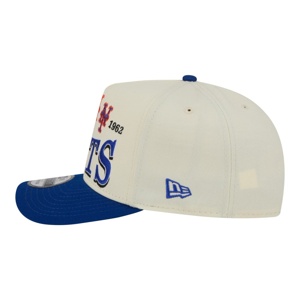 New York Mets New Era Throwback Tri-Hit A-Frame 9FIFTY Adjustable Hat - MLB