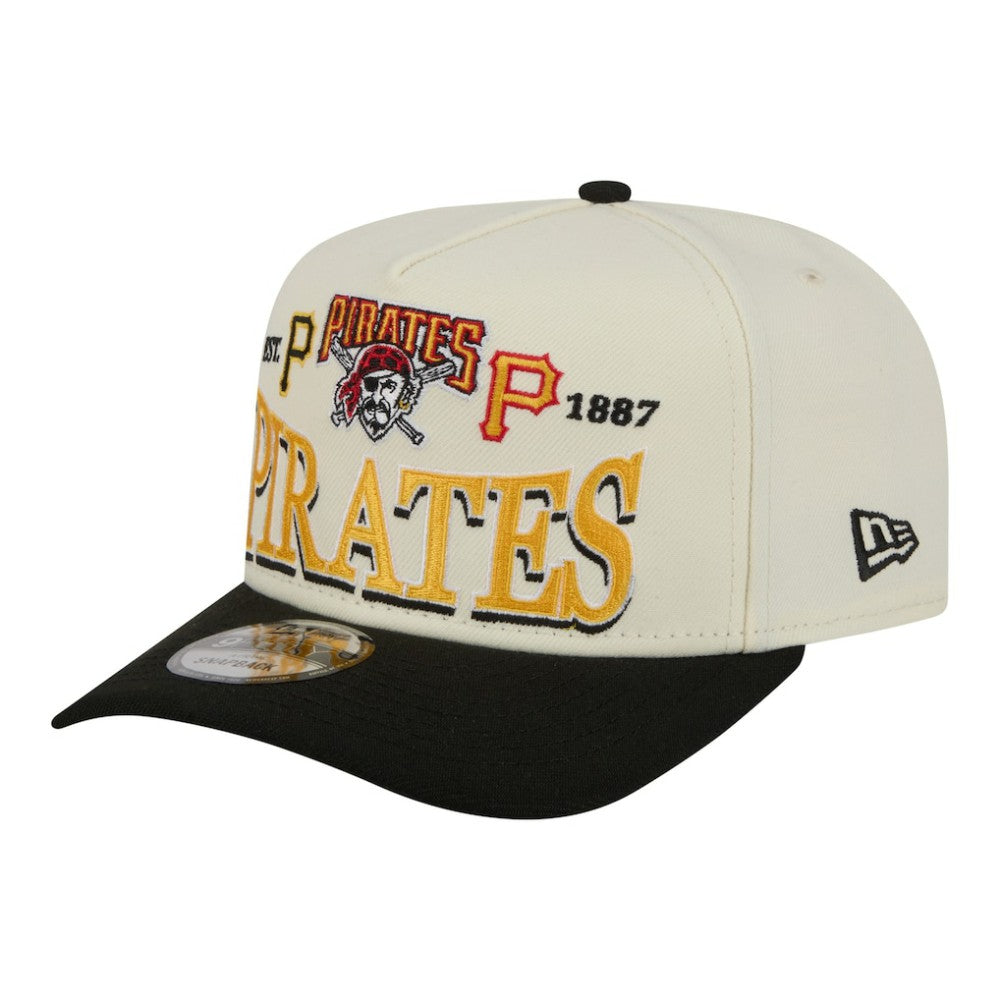 Pittsburgh Pirates New Era Throwback Tri-Hit A-Frame 9FIFTY Adjustable Hat - MLB