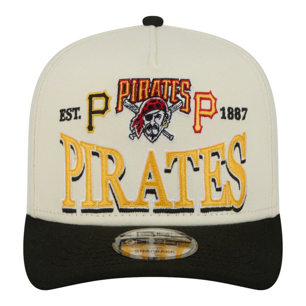 Pittsburgh Pirates New Era Throwback Tri-Hit A-Frame 9FIFTY Adjustable Hat - MLB