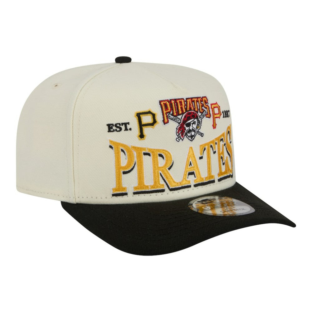 Pittsburgh Pirates New Era Throwback Tri-Hit A-Frame 9FIFTY Adjustable Hat - MLB