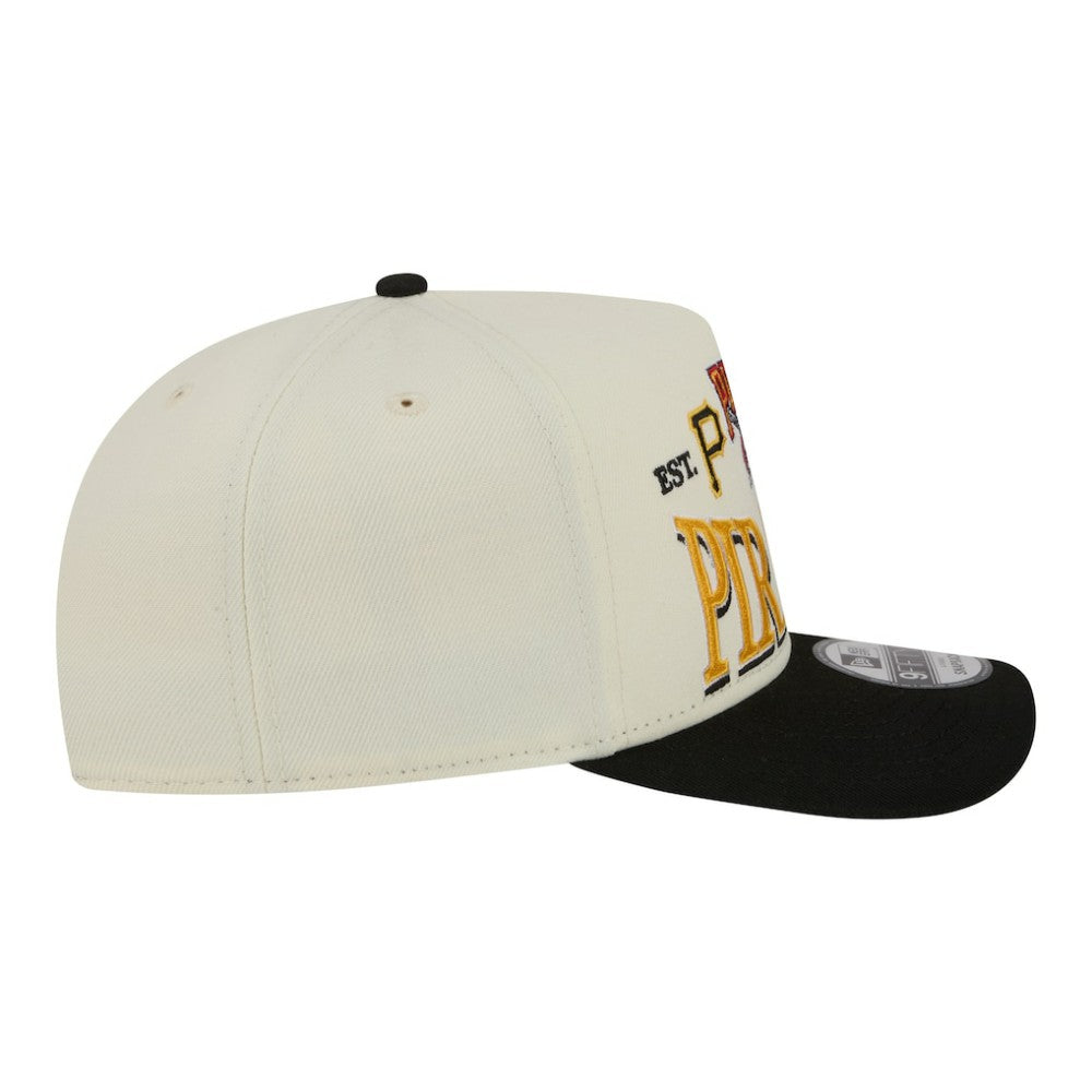 Pittsburgh Pirates New Era Throwback Tri-Hit A-Frame 9FIFTY Adjustable Hat - MLB