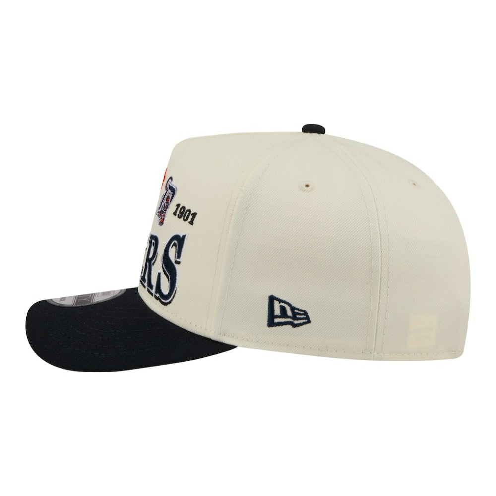 Detroit Tigers New Era Throwback Tri-Hit A-Frame 9FIFTY Adjustable Hat - MLB