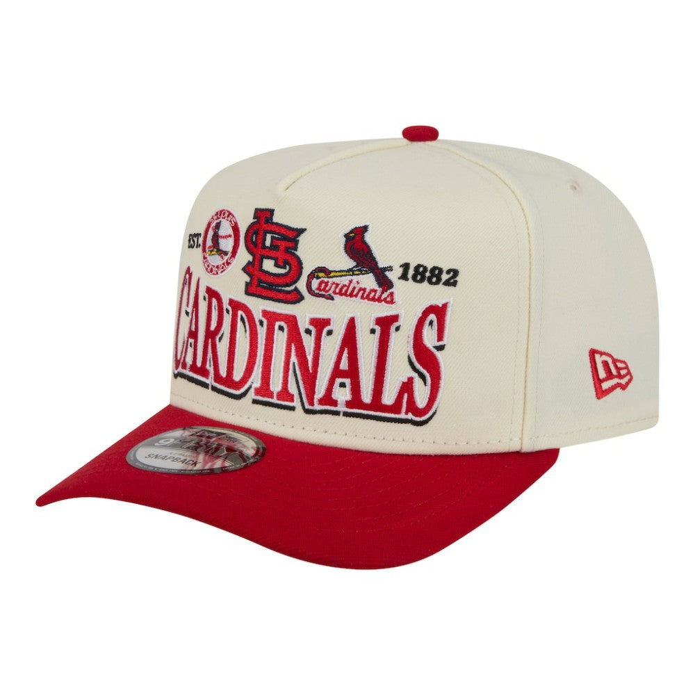 St. Louis Cardinals New Era Throwback Tri-Hit A-Frame 9FIFTY Adjustable Hat - MLB