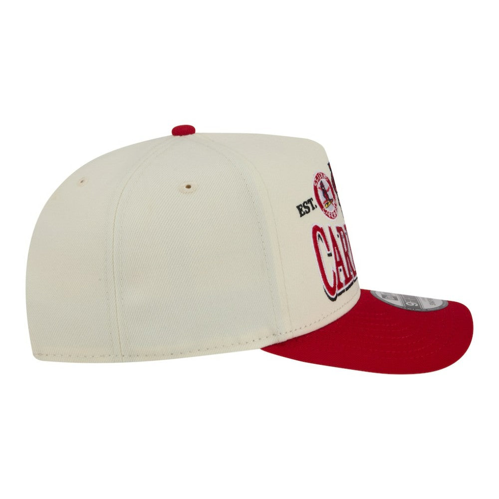 St. Louis Cardinals New Era Throwback Tri-Hit A-Frame 9FIFTY Adjustable Hat - MLB