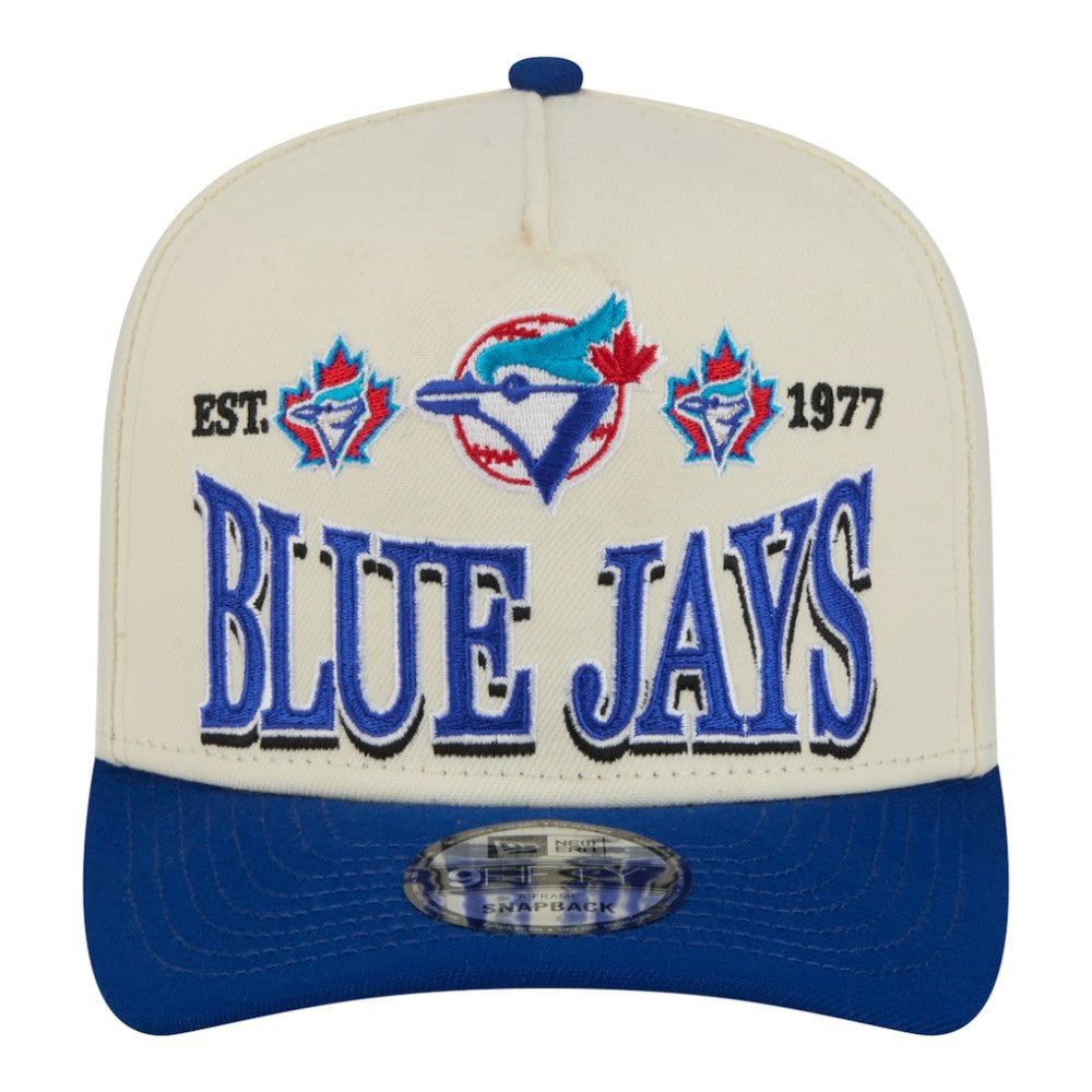 Toronto Blue Jays New Era Throwback Tri-Hit A-Frame 9FIFTY Adjustable Hat - MLB