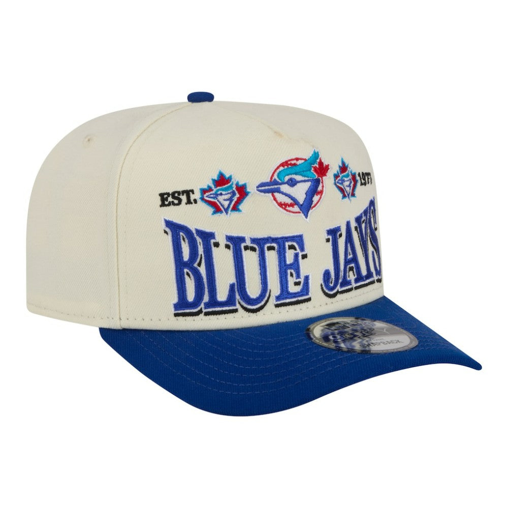 Toronto Blue Jays New Era Throwback Tri-Hit A-Frame 9FIFTY Adjustable Hat - MLB