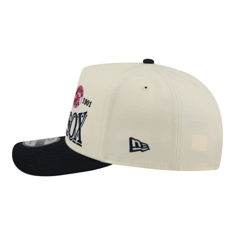 Boston Red Sox New Era Throwback Tri-Hit A-Frame 9FIFTY Adjustable Hat - MLB