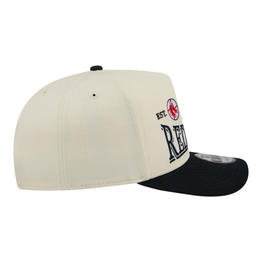 Boston Red Sox New Era Throwback Tri-Hit A-Frame 9FIFTY Adjustable Hat - MLB