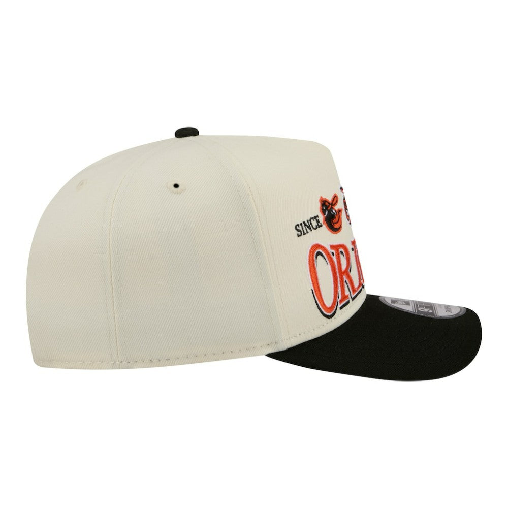 Baltimore Orioles New Era Throwback Tri-Hit A-Frame 9FIFTY Adjustable Hat - MLB