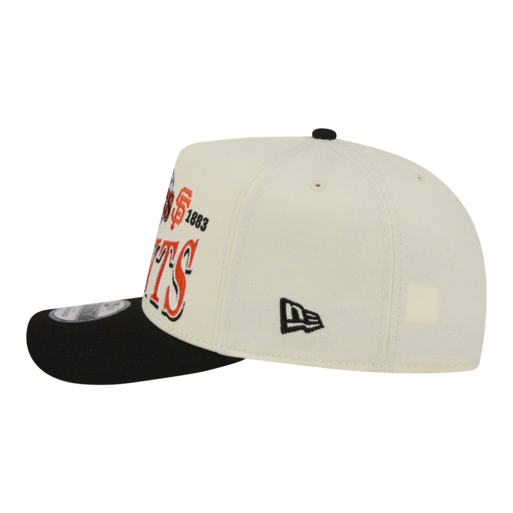 San Francisco Giants New Era Throwback Tri-Hit A-Frame 9FIFTY Adjustable Hat - MLB