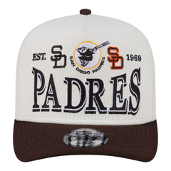 San Diego Padres New Era Throwback Tri-Hit A-Frame 9FIFTY Adjustable Hat - MLB