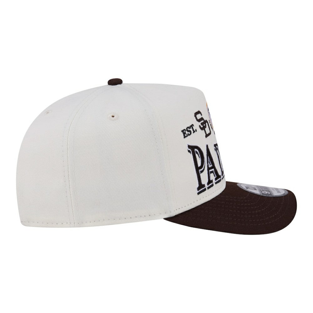 San Diego Padres New Era Throwback Tri-Hit A-Frame 9FIFTY Adjustable Hat - MLB