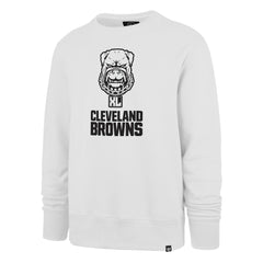 Cleveland Browns '47 Dawg Pound XL Imprint Headline Sweatshirt White | 47 brand