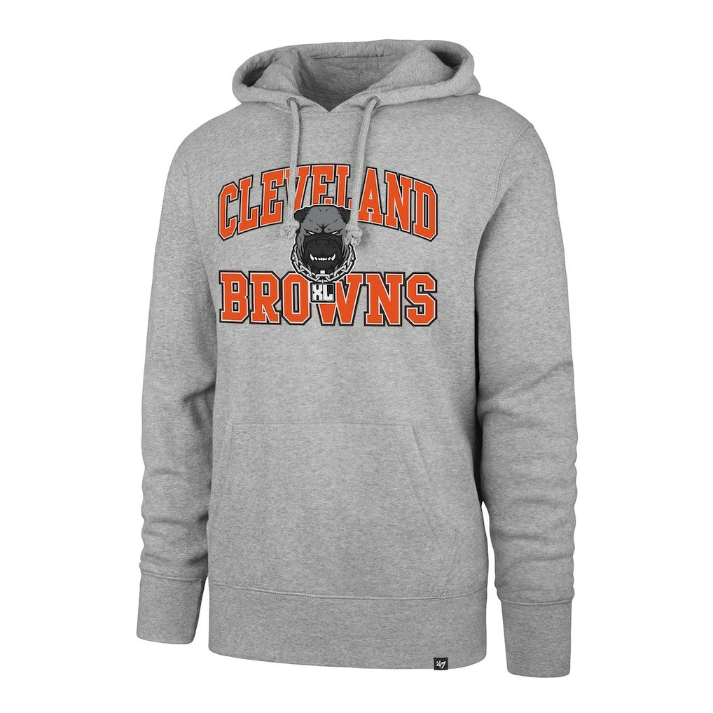 Cleveland Browns '47 Dawg Pound XL Velocity Headline Pullover Hoodie Gray | 47 brand