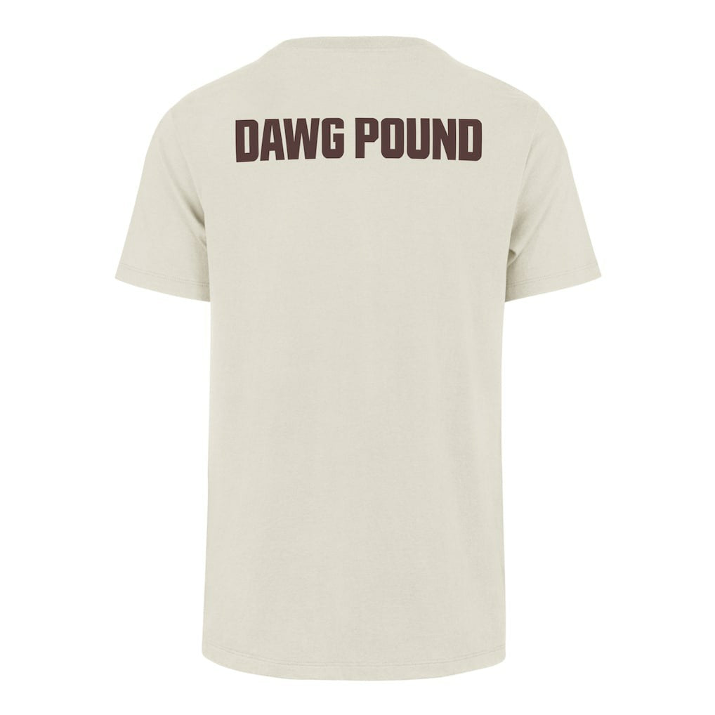 Cleveland Browns '47 Dawg Pound XL Backer Franklin T-Shirt Cream | 47 brand