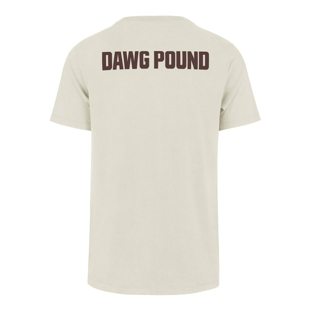 Cleveland Browns '47 Dawg Pound XL Backer Franklin T-Shirt Cream | 47 brand
