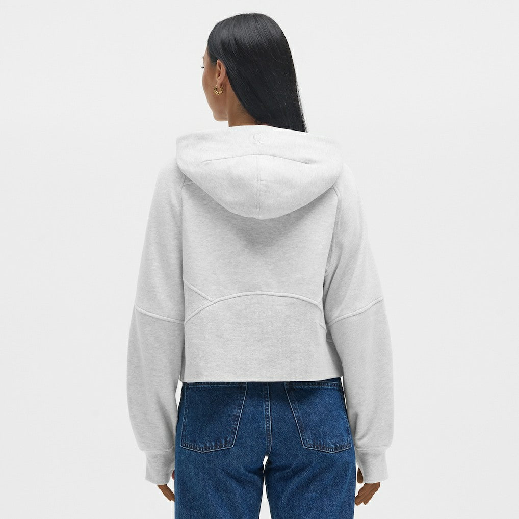 Washington Commanders lululemon Women's Scuba Oversized Half-Zip Hoodie Heathered Core Ultra Light Grey | NFL