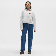 Washington Commanders lululemon Women's Scuba Oversized Half-Zip Hoodie Heathered Core Ultra Light Grey | NFL