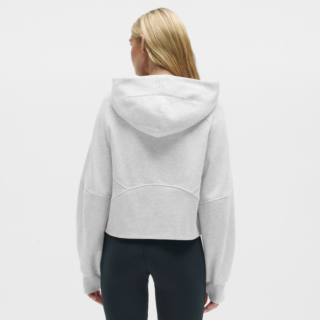 Cleveland Browns lululemon Women's Scuba Oversized Half-Zip Hoodie Heathered Core Ultra Light Grey | NFL