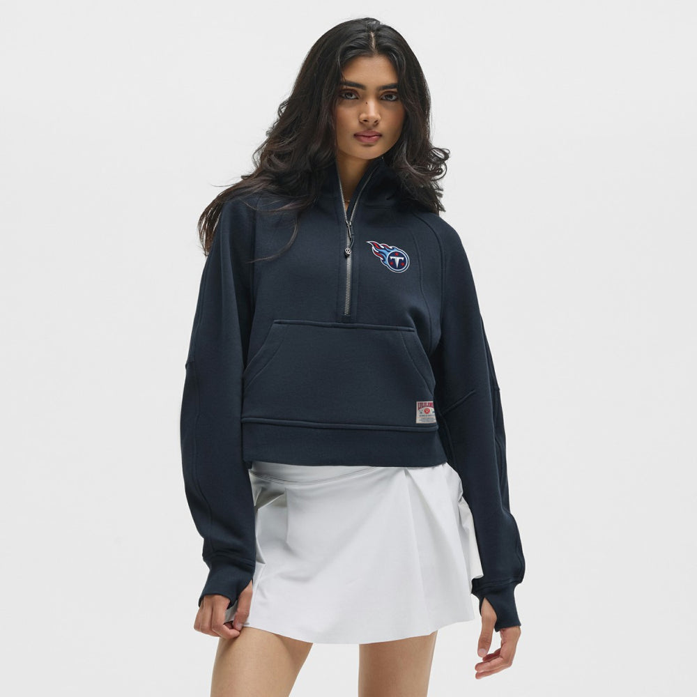 Tennessee Titans lululemon Women's Scuba Oversized Half-Zip Hoodie True Navy | NFL