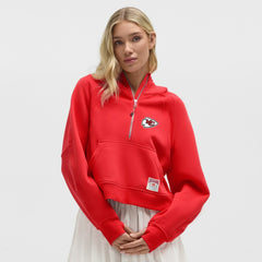 Kansas City Chiefs lululemon Women's Scuba Oversized Half-Zip Hoodie True Red | NFL