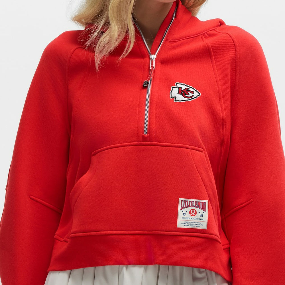 Kansas City Chiefs lululemon Women's Scuba Oversized Half-Zip Hoodie True Red | NFL