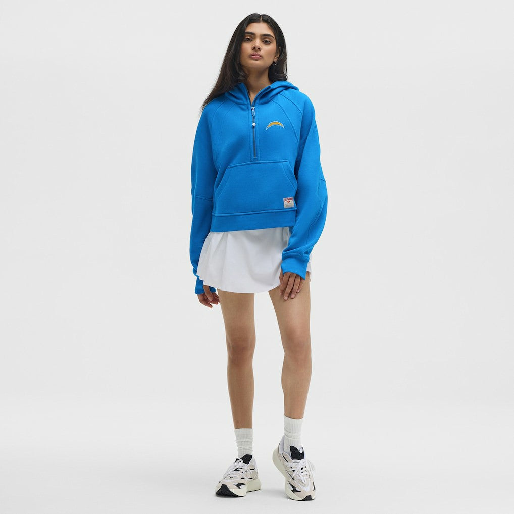 Los Angeles Chargers lululemon Women's Scuba Oversized Half-Zip Hoodie Beaming Blue | NFL
