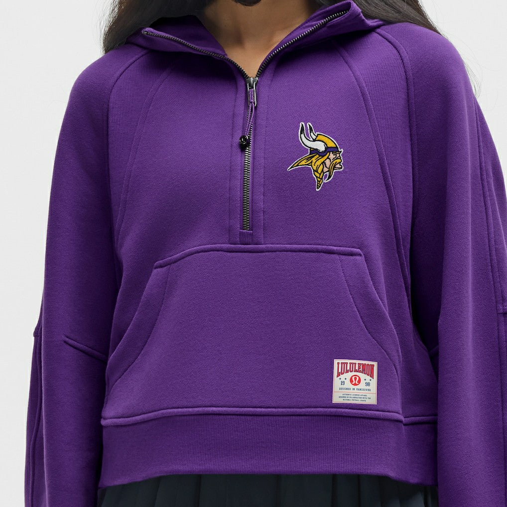 Minnesota Vikings lululemon Women's Scuba Oversized Half-Zip Hoodie College Purple | NFL