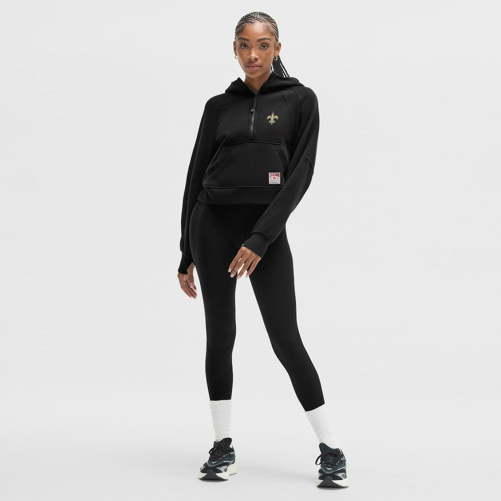 New Orleans Saints lululemon Women's Scuba Oversized Half-Zip Hoodie Black | NFL