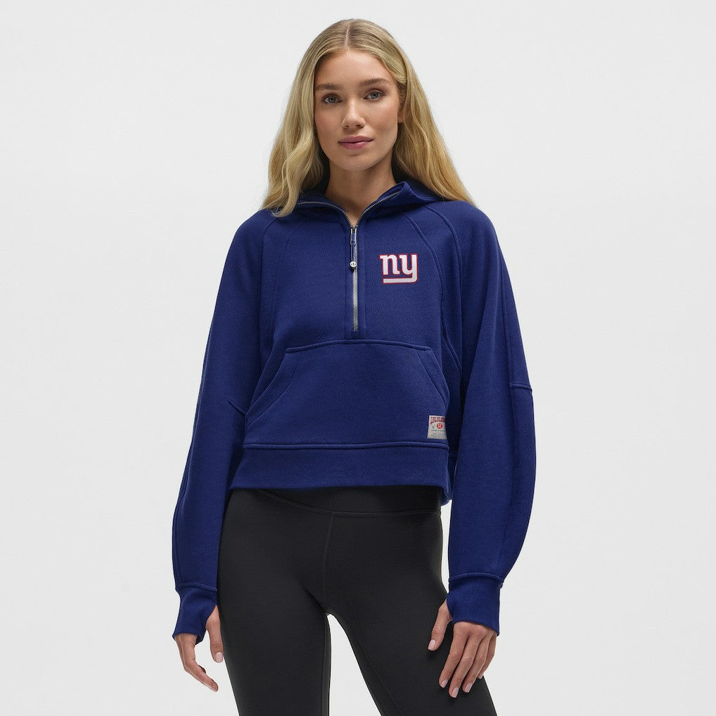 New York Giants lululemon Women's Scuba Oversized Half-Zip Hoodie Larkspur | NFL